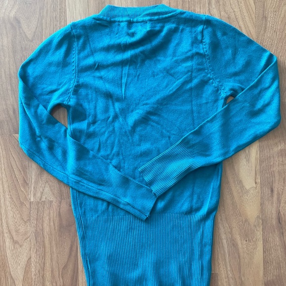 NWT Teal sweater y2k Style - Picture 2 of 4